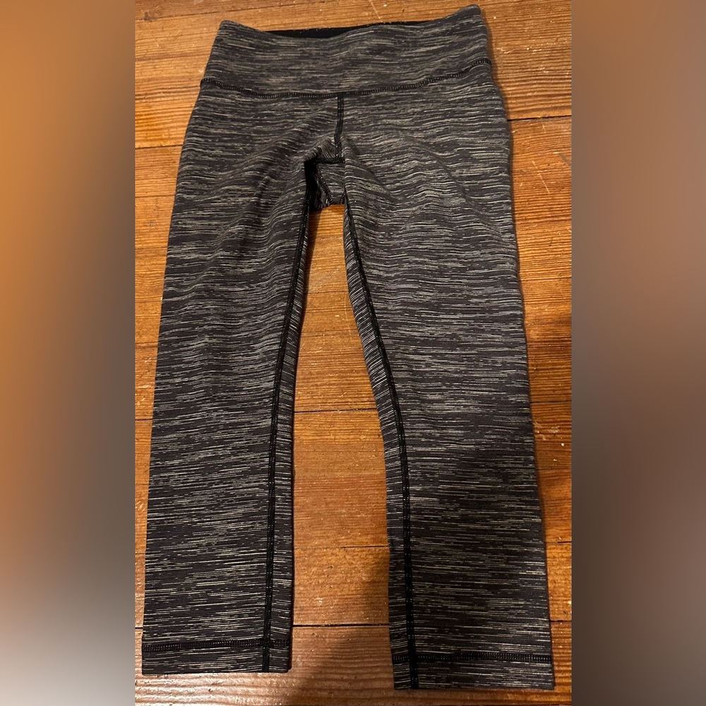 Lululemon Wunder Under Crop 21” Space Dye Leggings size 4